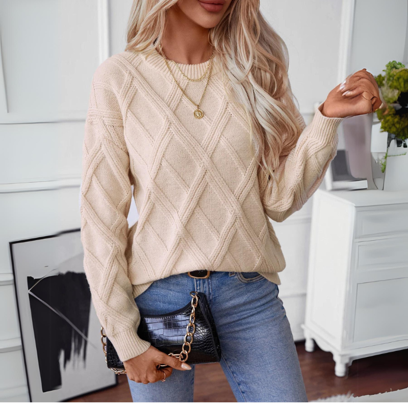 Diana Diamond Knit Sweater