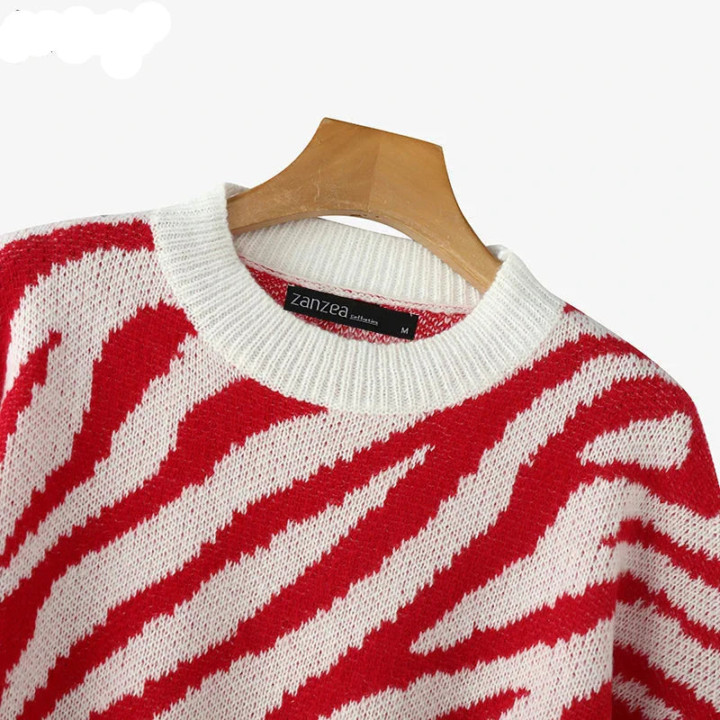 Livia Striped Knit Sweater