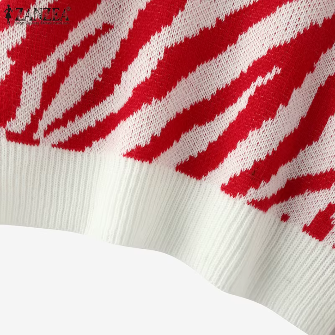 Livia Striped Knit Sweater