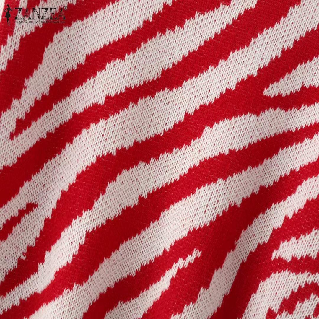 Livia Striped Knit Sweater