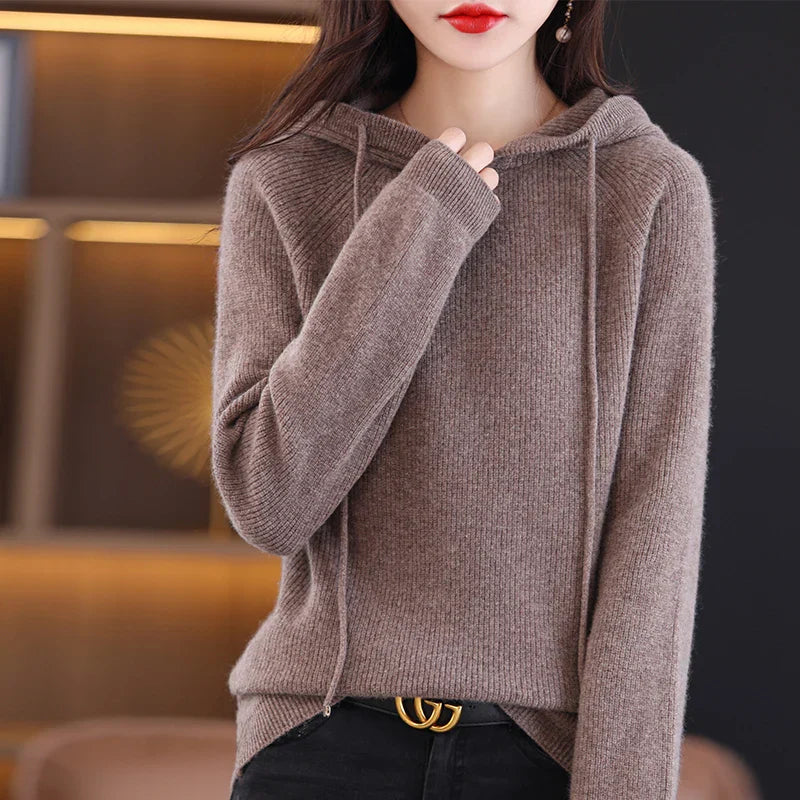 Fiona 100% Merino Wool Hoodie