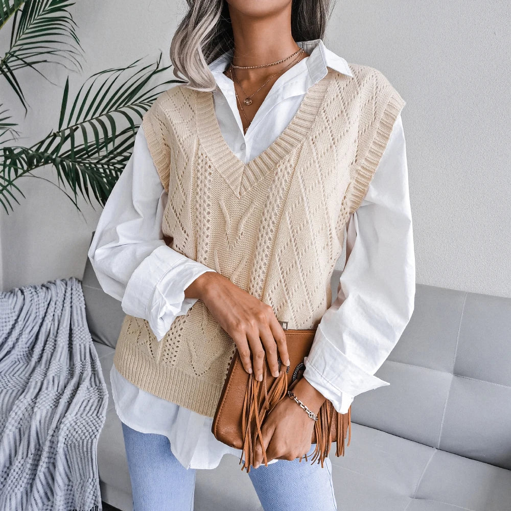 Ellsworth Calloway Knitted Wool Vest