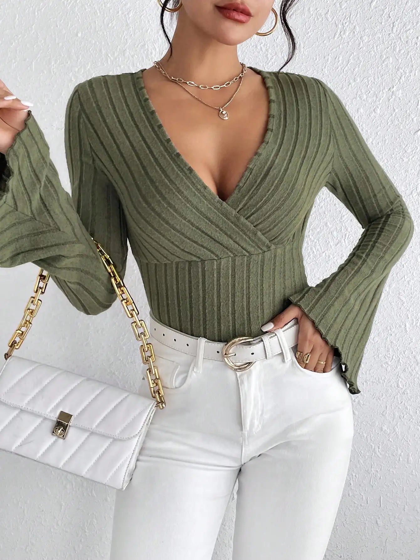Esmeralda Wide-Sleeved Knit Top
