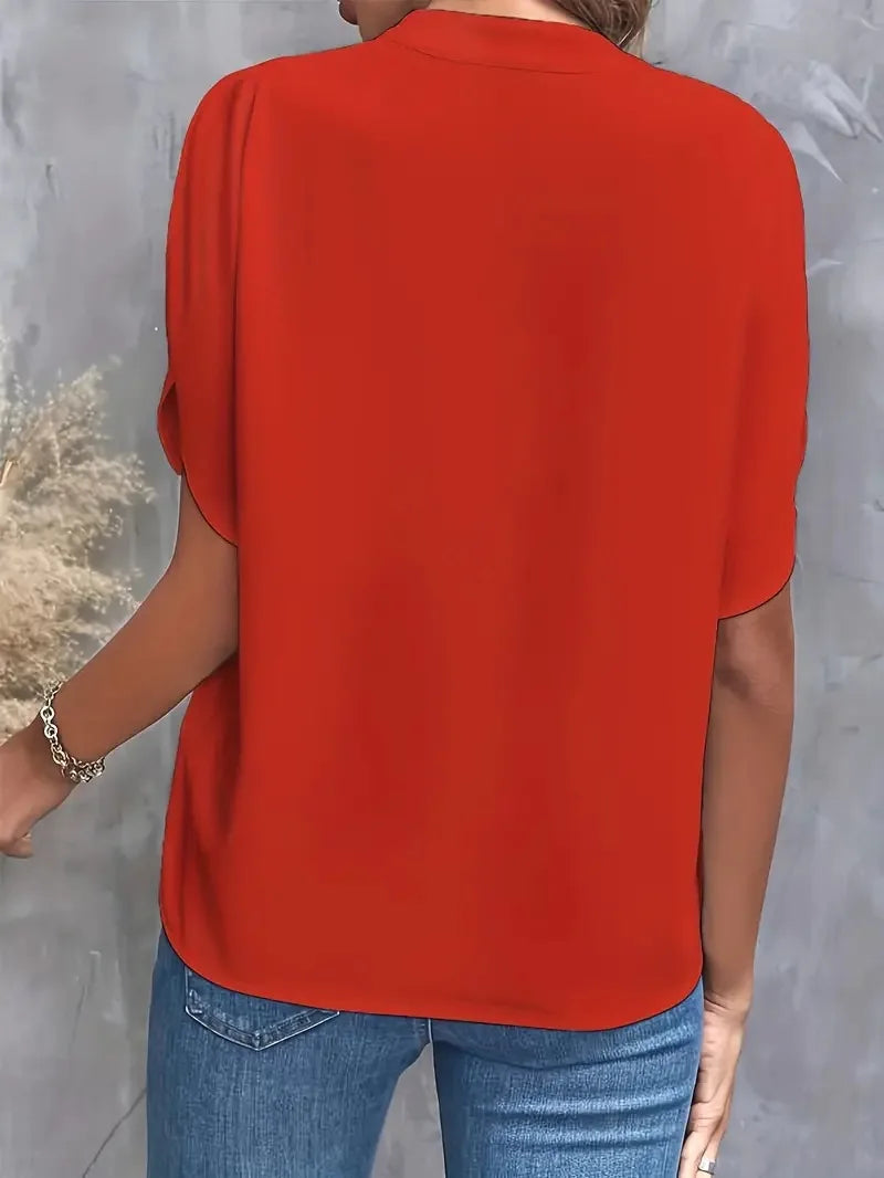 Giselle Silk Drape Blouse