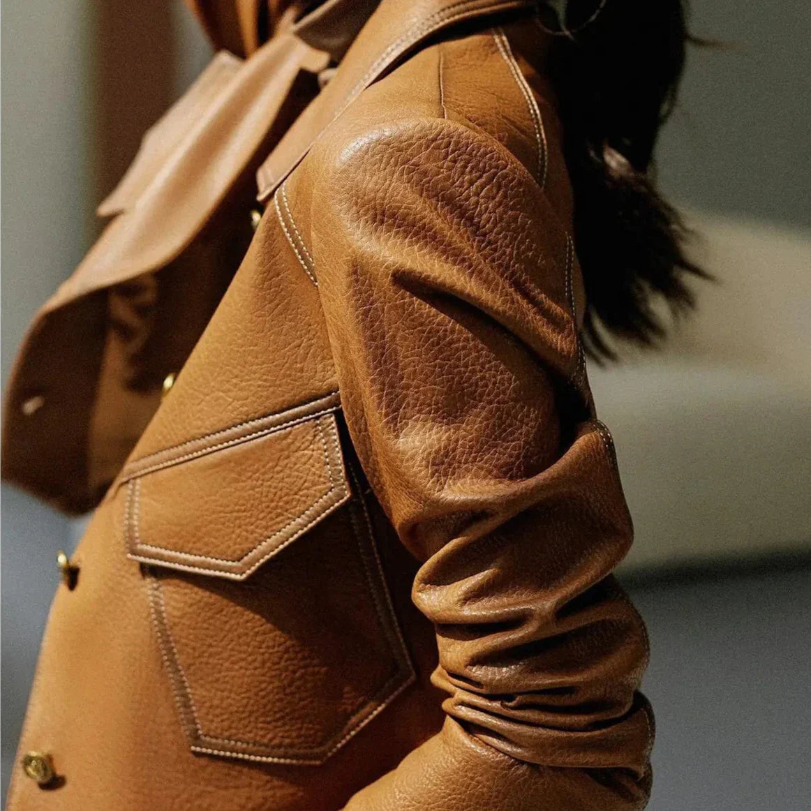 Dax Moto Leather Lapel Jacket