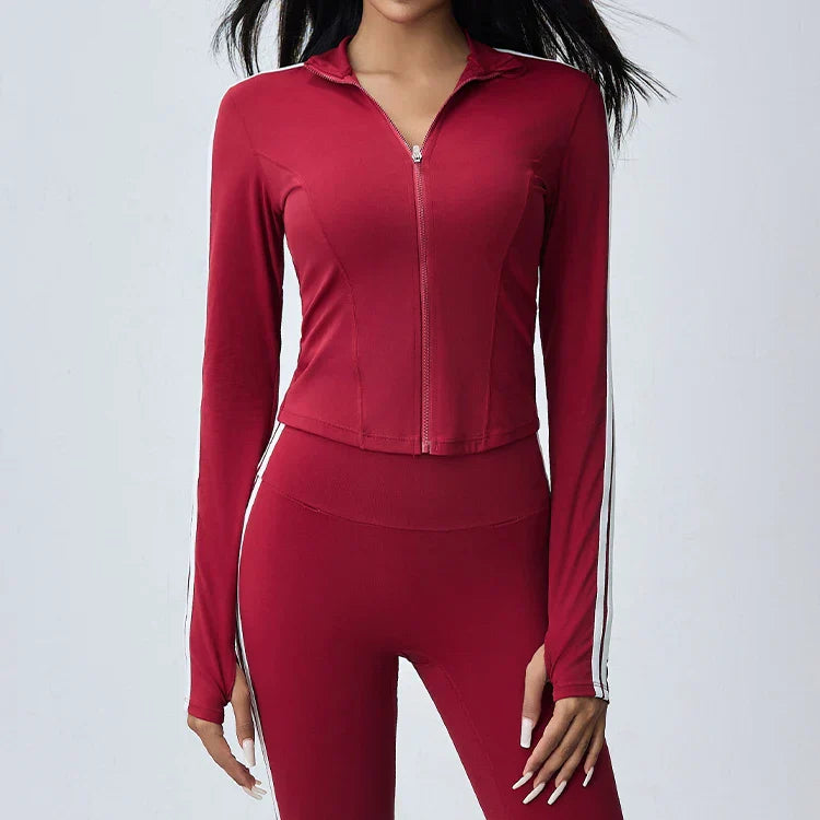 Ivy Line Activewear Zip-Up Top