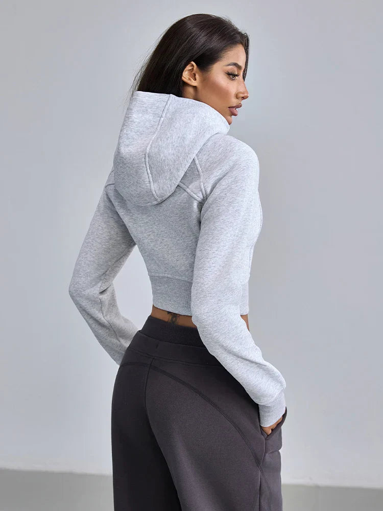 ZenCore Cropped Zip-up Hoodie